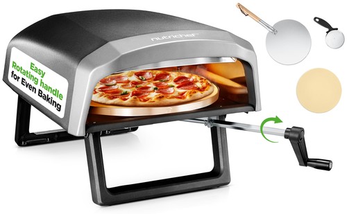 Nutrichef gas pizza oven 30cm - gas,