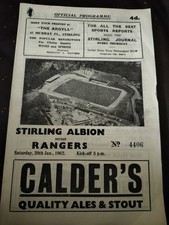 STIRLING ALBION V RANGERS