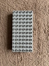 LEGO DUPLO GREY BASE BOARD, Set of 2, 12 x 6 studs, 19.5 x 12cm.