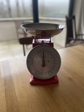 M&S Red Retro Kitchen Scales