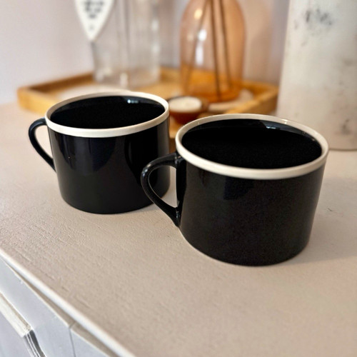 Nkuku black white ceramic - white,