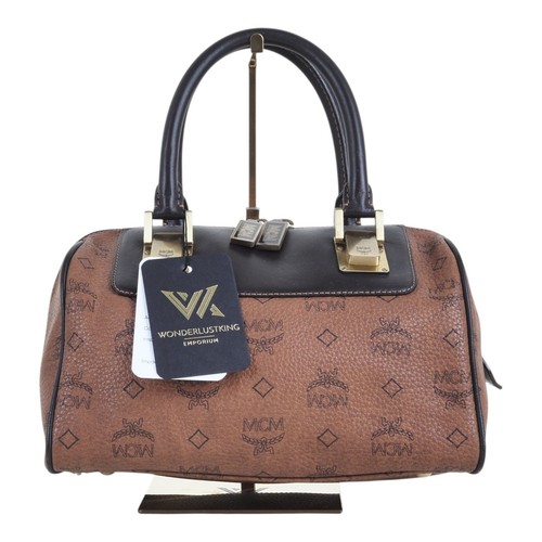 Mcm visetos brown boston - mcm,