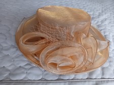 Golden Coloured Wedding Hat
