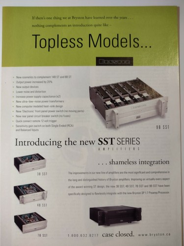Bryston sst series - sst, electronics