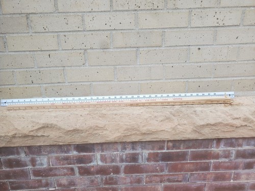 Metal wooden yardsticks - metal, &