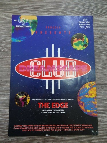 Club dreamscape rave flyer - club,