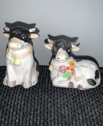 Vintage novelty cows - novelty, salt