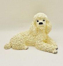 Vintage Castagna 1988 White Poodle Resting from Italy - Retired - Pre-owned.