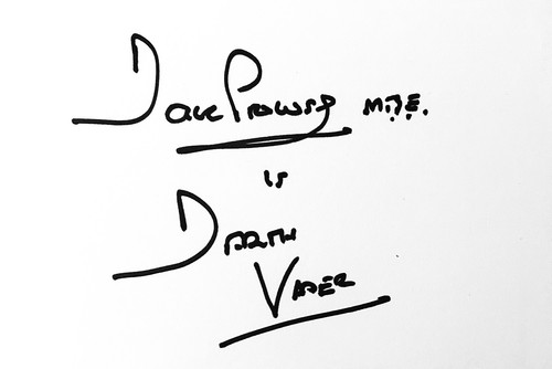 Dave prowse hand signed 6x4 - dave,
