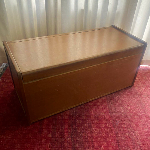Mcm teak blanket box ottoman - teak, box,