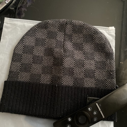 Grey black designer monogram - black,