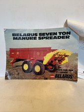 1984 Belarus UMO Brochure 4T 7T 12T Muck Dung Manure Slurry Rotor Spreader T7