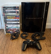 Sony PS3 60GB Backwards Compatible CECHC03 Pad 20 x Games (Tested/Working)