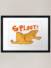 Leopard gecko sploot! Framed