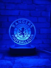 Official Glasgow Rangers Football Club Crest Lightbox Light Brand new boxed