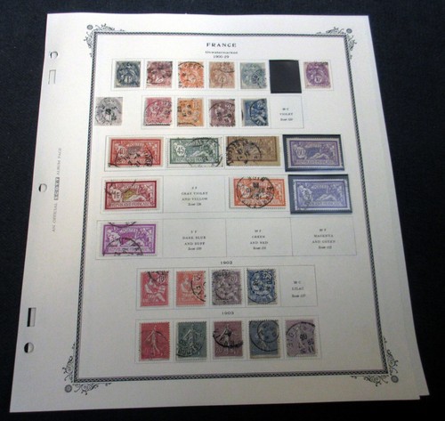 France set old stamps - set,