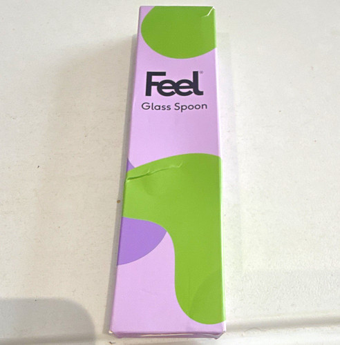 Feel glass spoon green - glass,