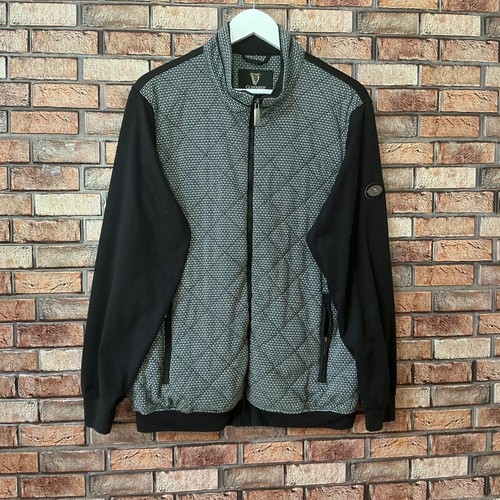 Guinness quilted jacket grey - guinness,