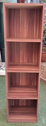 Wooden shelves bookcase - wooden, 4-tier