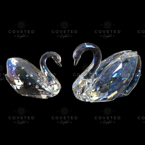 Swarovski crystal love swans - swarovski,