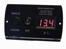 SARGENT EC20 CONTROL PANEL 12V CARAVAN BATTERY VOLTAGE METER DIGITAL AUX SWITCH