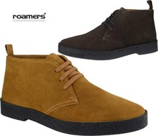Mens leather suede - suede, mid