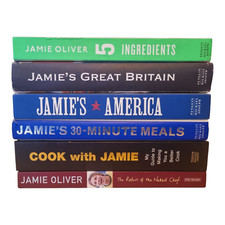 Jamie Oliver Cook Book Bundle Lot 6 Hardback Editions Home Cooking