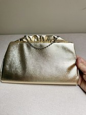 Vintage Gold Lame Ruffle Top