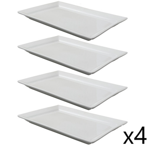 White porcelain plates - white,