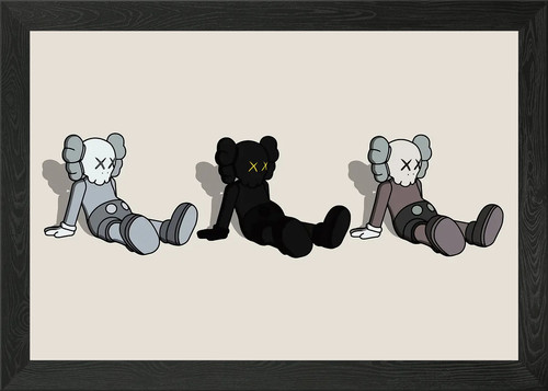 Three kaw sit framed wall - three,