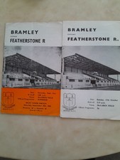 BRAMLEY V FEATHERSTONE ROVERS PROGRAMMES