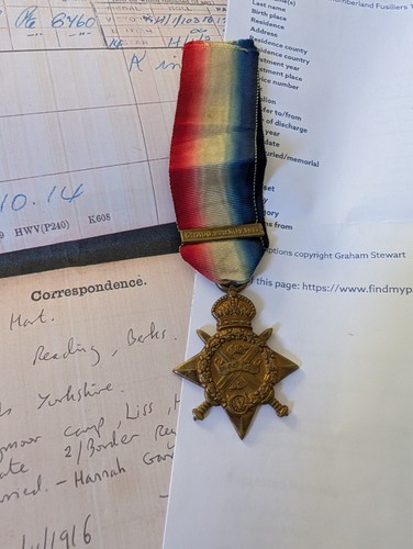 Casualty 1914 mons star - mons, with