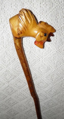 Antique rustic walking stick - rustic,