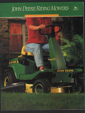 1988 John Deere Riding Lawn Mowers Brochure Leaflet