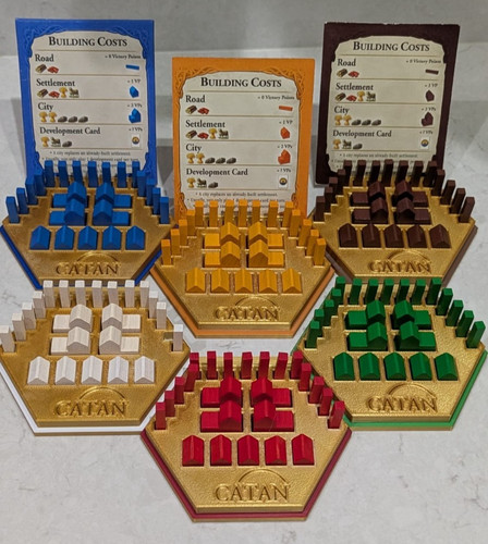 Gold catan game - game, piece
