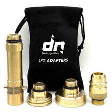 SAFEFILL GAS BOTTLE Adapters Set FOR ALL Europe KIT OF 4 TRAVEL SET With Bag