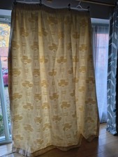 4 Ready made curtains, Cream, Rennie Mackintosh Roses pattern, 120cm x 210cm