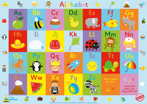 Alphabet poster educational - poster,