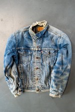 Vintage Levi's Checked Blanket Lined Denim Jacket - L