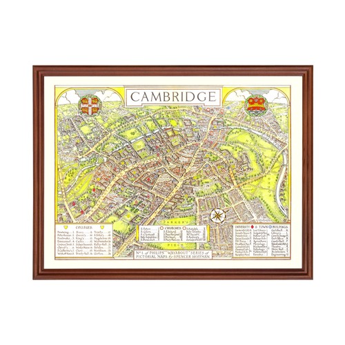 Old map cambridge - map,