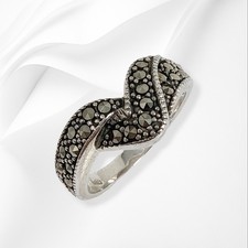 925 sterling silver - silver, marcasite