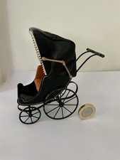 Selway Dolls House 1/12th Victorian Working Leather Pram…