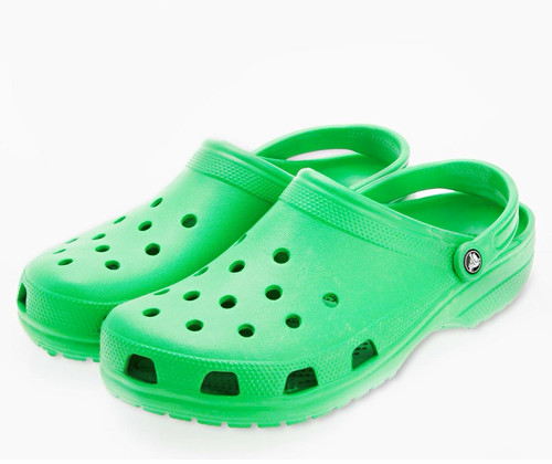 Crocs classic clog - green, slip