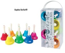 Set of 8 Rainbow Music Bells
