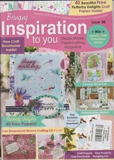 BRINGING INSPIRATION TO YOU DEBBI MOORE PAPERCRAFT MAGAZINE W/CD #38 SUMMER 2017