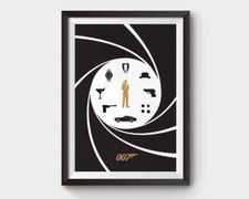 James Bond Poster A3/A4, movie