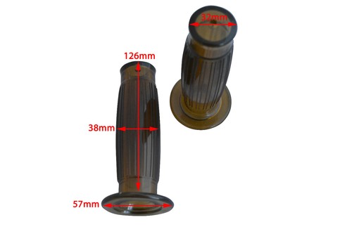Motorcycle antique brown grips - motorcycle,