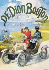 Di Dion Bouton Vintage Car print picture poster A1