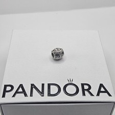 Genuine Pandora Sparkling Green Eyes Wise Owl Head Charm 925 ALE 791211CZN