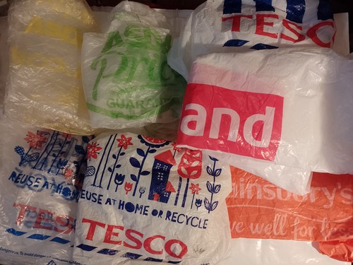 Vintage supermarket plastic - vintage,